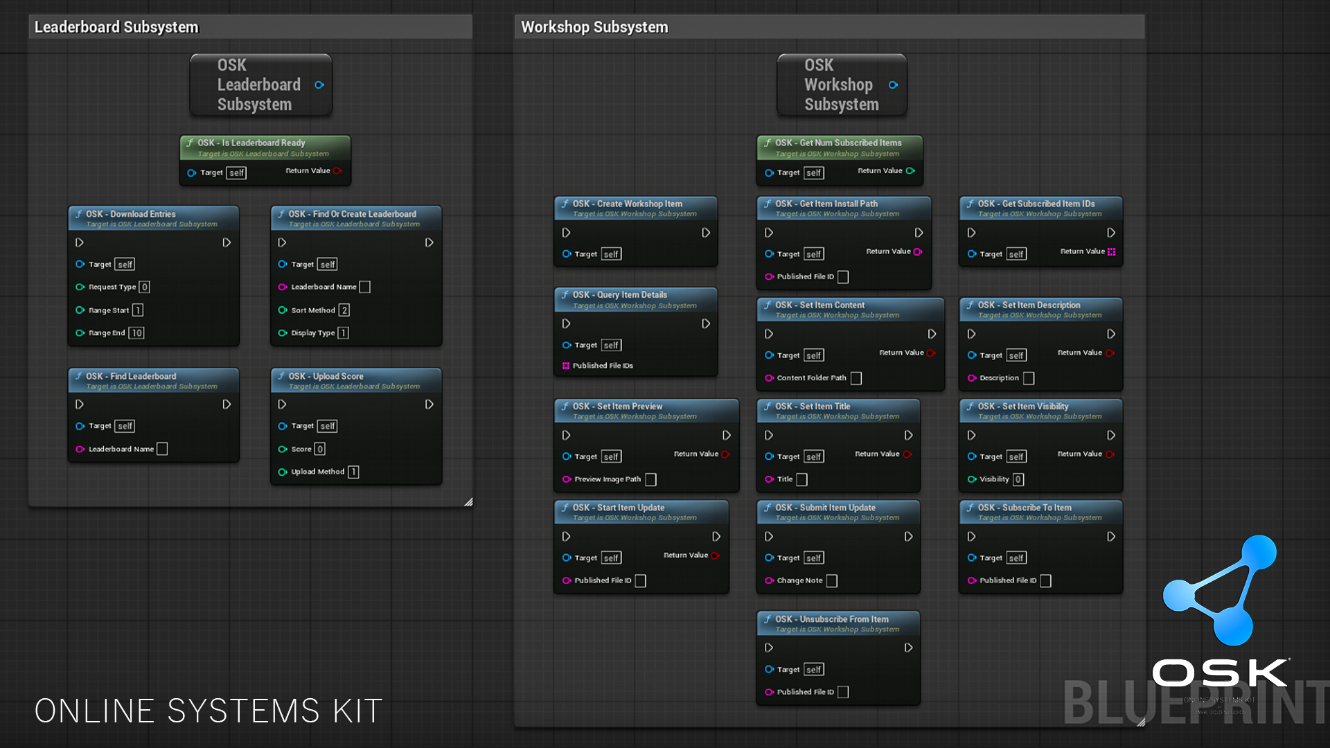 OSK - Steam Plugin for Unreal Engine 5 | Online Systems Kit