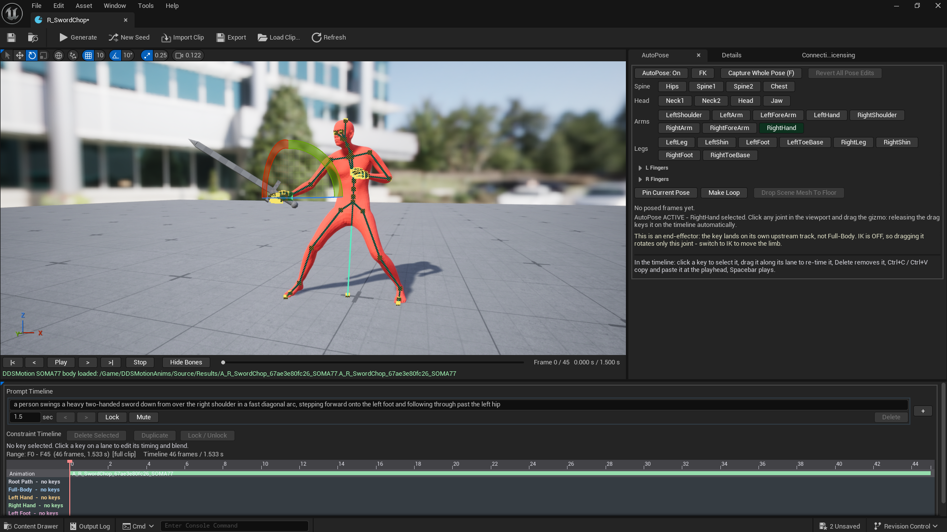 DDS Motion - UE 5.8 Kimodo Plugin