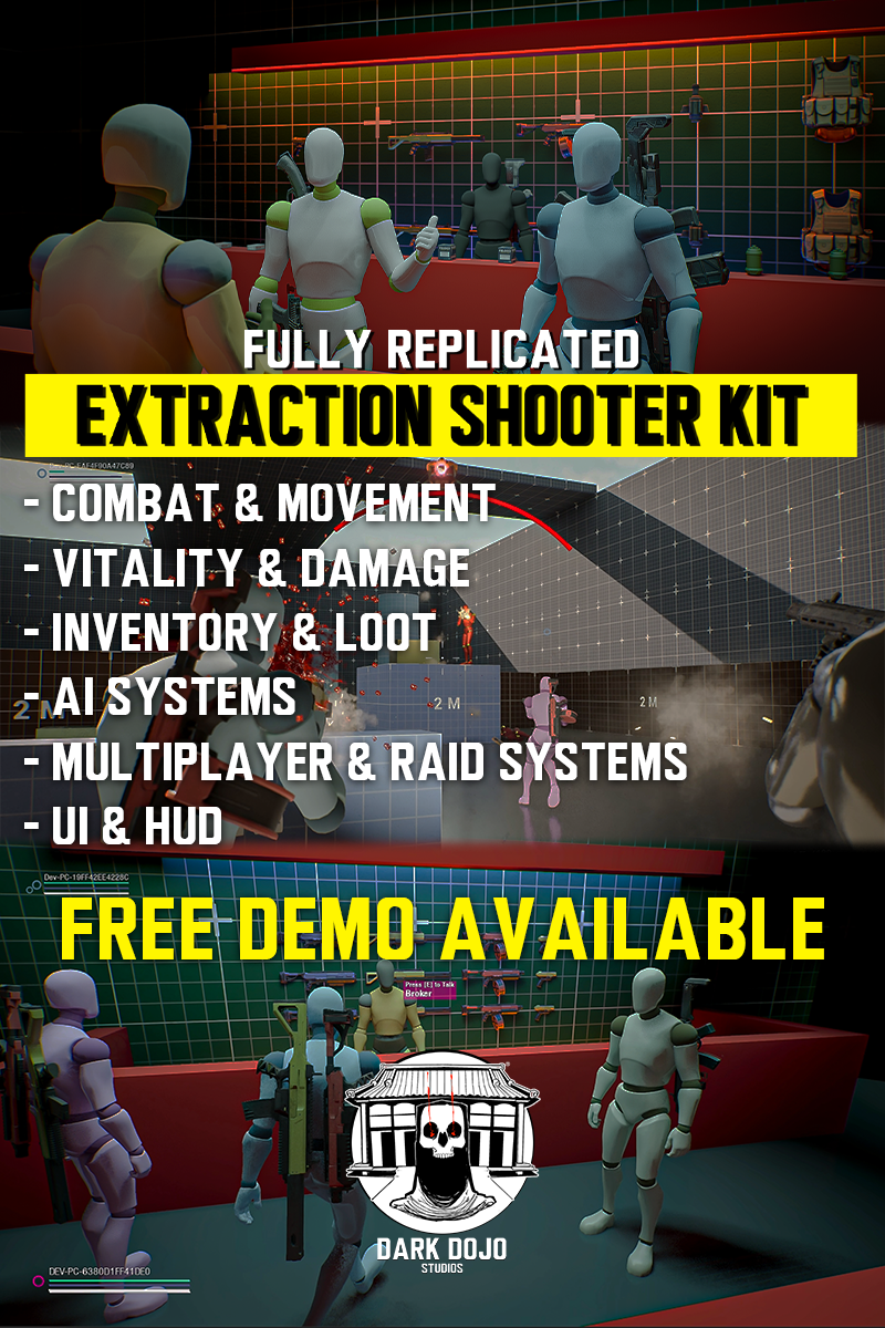 DDS Extraction Kit v2.0 -- UE5 Multiplayer Extraction Shooter Framework & OSK - Steam Plugin